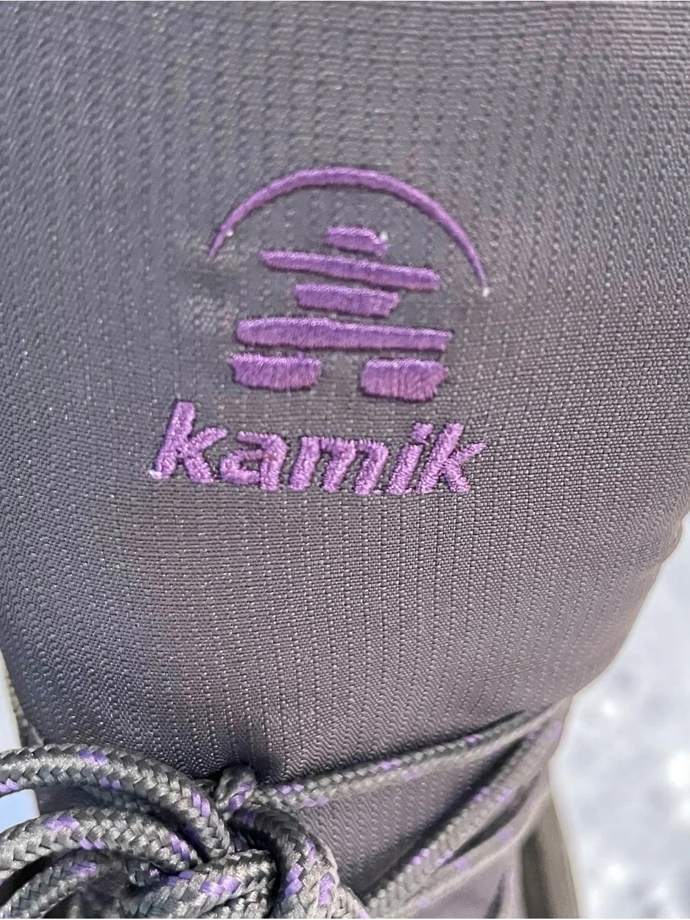 Kamik Womens Winter Snow Boots Size 9 Gray Black Faux Sherpa Thinsulate NWT